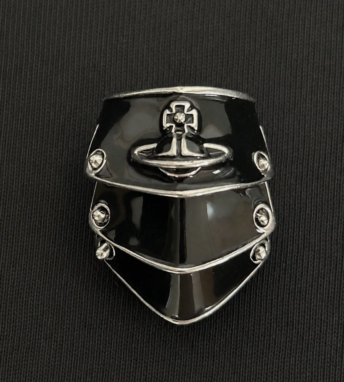 Vivienne Westwood Armor Ring Black Brand New