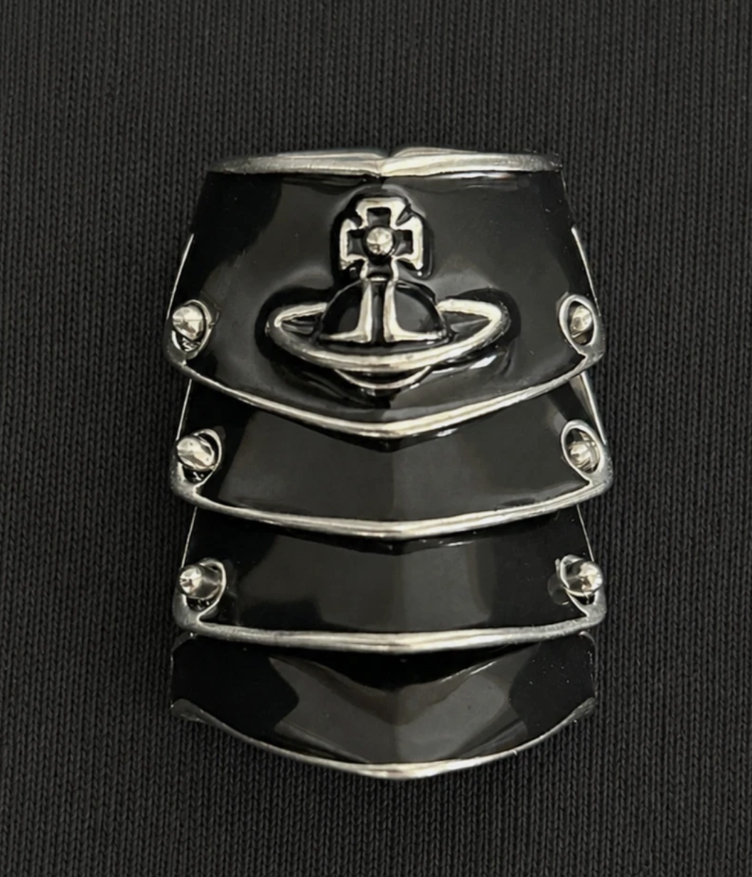 Vivienne Westwood Armor Ring Black Brand New