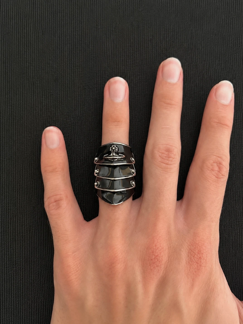 Vivienne Westwood Armor Ring Black Brand New