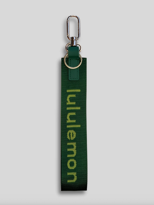 Lululemon Never Lost Keychain Green Yellow New With Tags