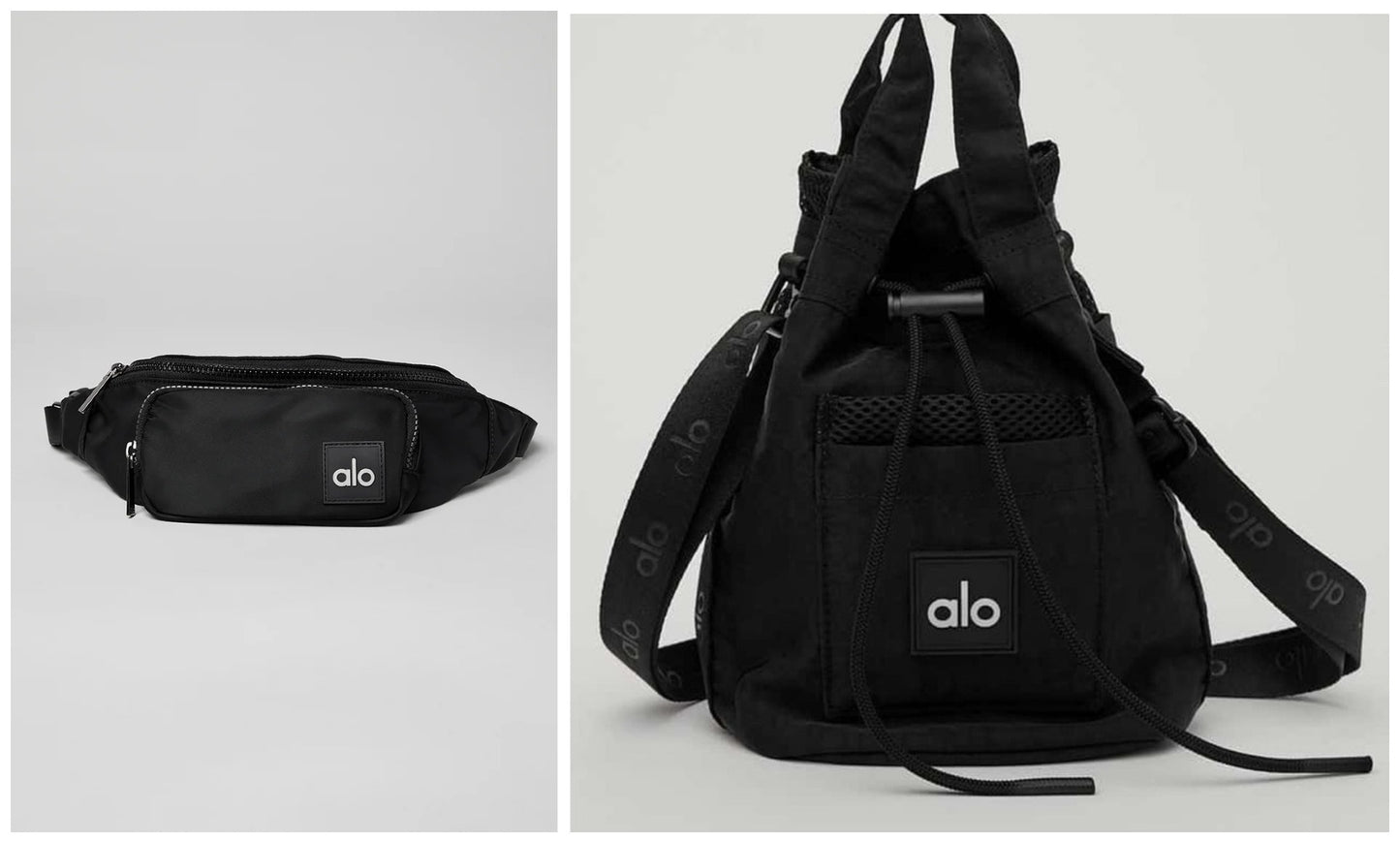 Alo Yoga Bundle Explorer Fanny Pack and Crossbody Bucket Bag New With Tags